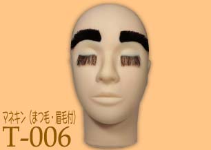 マネキン（まつ毛・眉毛付）T-006